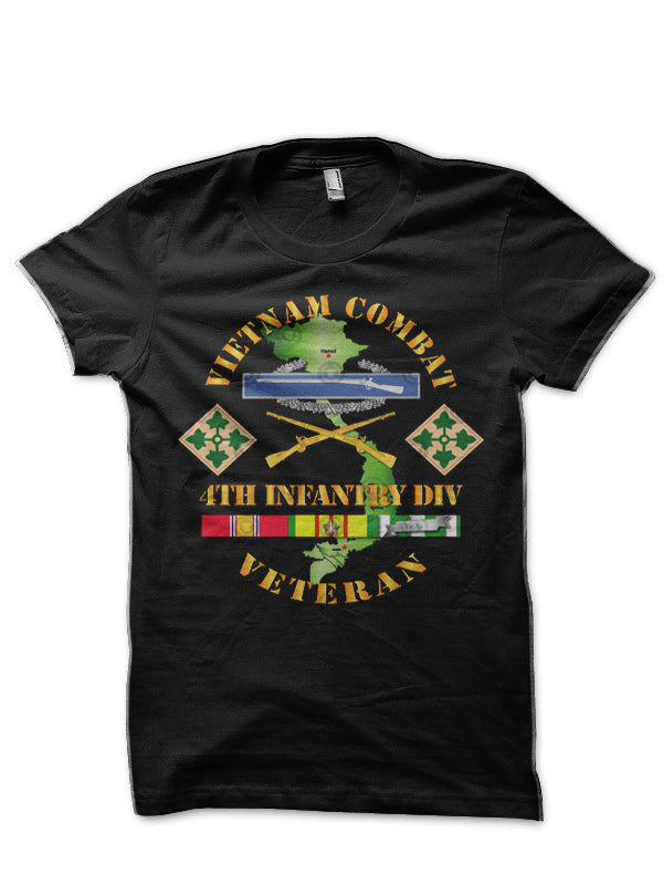 Vietnam Combat Infantry Veteran Black T-Shirt Hoodie, Sweatshirt | CoreVibeTees.com