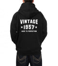 Vintage Black Hooded Sweatshirt T-Shirts, Hoodie | CoreVibeTees.com