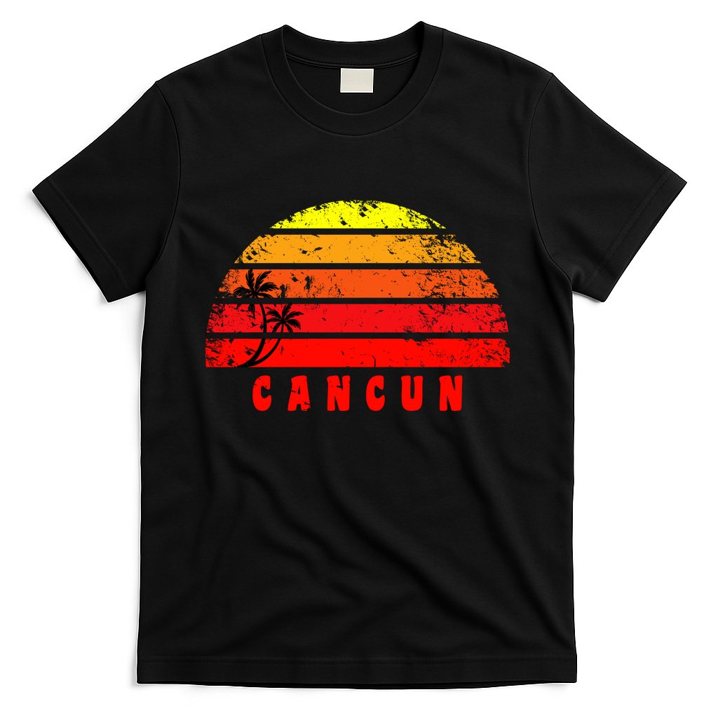 Vintage Sunset Cancun Mexico Palm Tree T-Shirt Hoodie, Sweatshirt | CoreVibeTees.com
