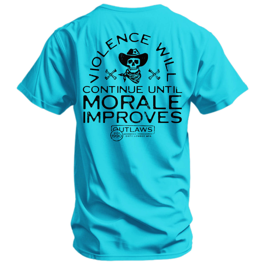 Violence Will Continue Until Morale Improves Men's T-Shirt Hoodie, Sweatshirt | CoreVibeTees.com (Image 1)