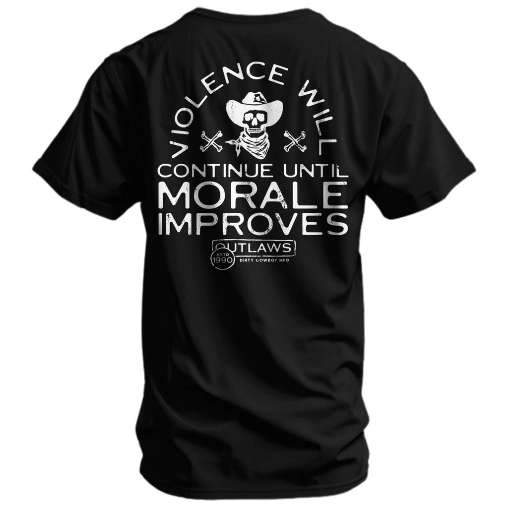 Violence Will Continue Until Morale Improves Men's T-Shirt Hoodie, Sweatshirt | CoreVibeTees.com (Image 2)