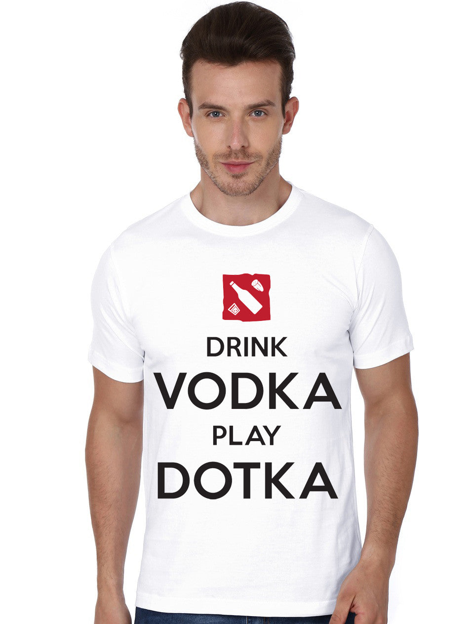 Drink Vodka Play Dotka White T-Shirt Hoodie, Sweatshirt | CoreVibeTees.com