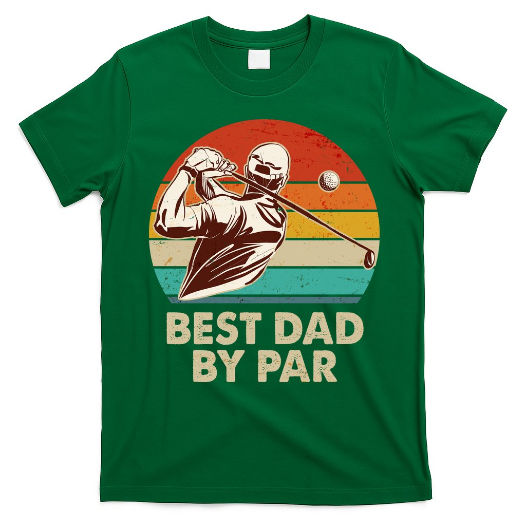 Vintage Retro Best Dad By Par Golfing Fan T-Shirt Hoodie, Sweatshirt | CoreVibeTees.com