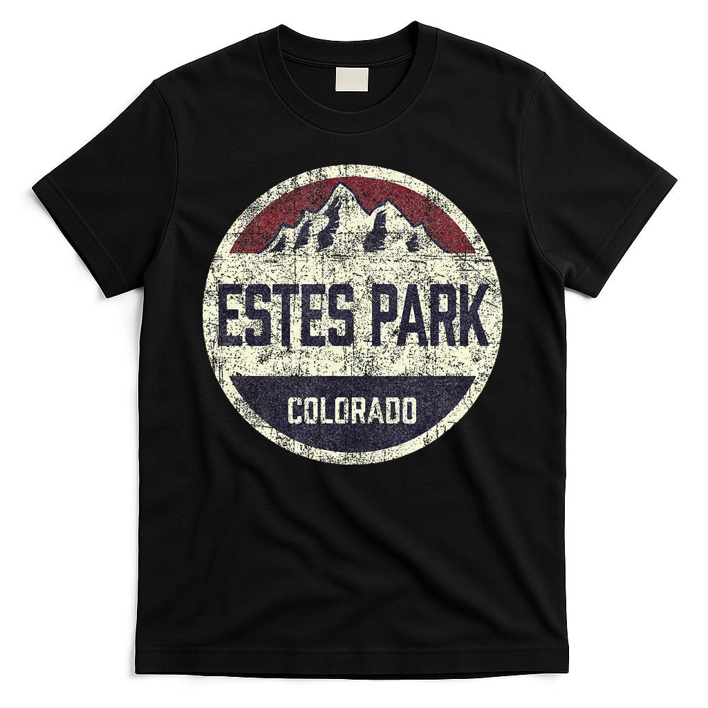 Vintage Retro Estes Park Colorado Mountain Circle Ski T-Shirt Hoodie, Sweatshirt | CoreVibeTees.com