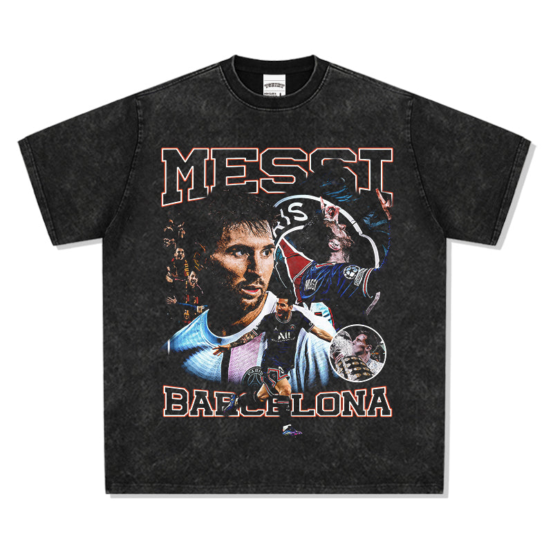 Messi "Barcelona" Tee Hoodie, Sweatshirt | CoreVibeTees.com (Image 3)
