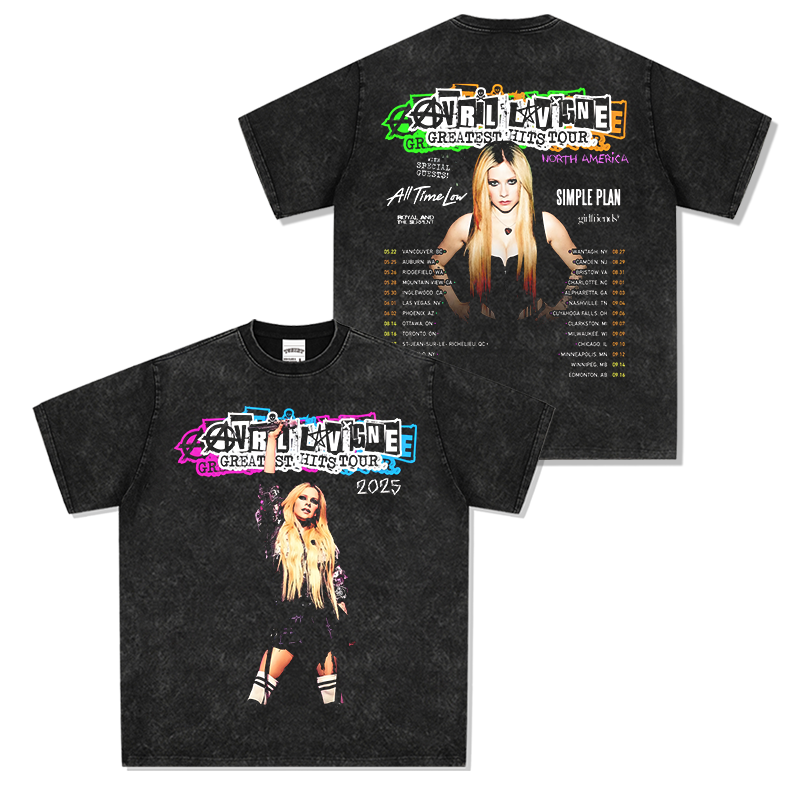 Avril Lavigne "Greatest Hits Tour 2025" Tee Hoodie, Sweatshirt | CoreVibeTees.com (Image 3)