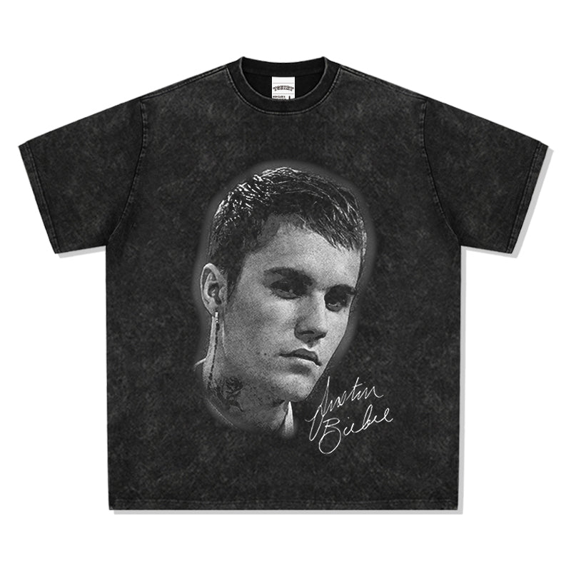Justin Bieber Signature Tee Hoodie, Sweatshirt | CoreVibeTees.com (Image 3)