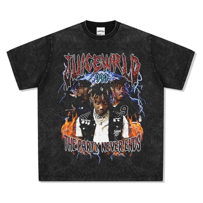 The Party Never Ends By Juice Wrld Tee Hoodie, Sweatshirt | CoreVibeTees.com (Image 3)