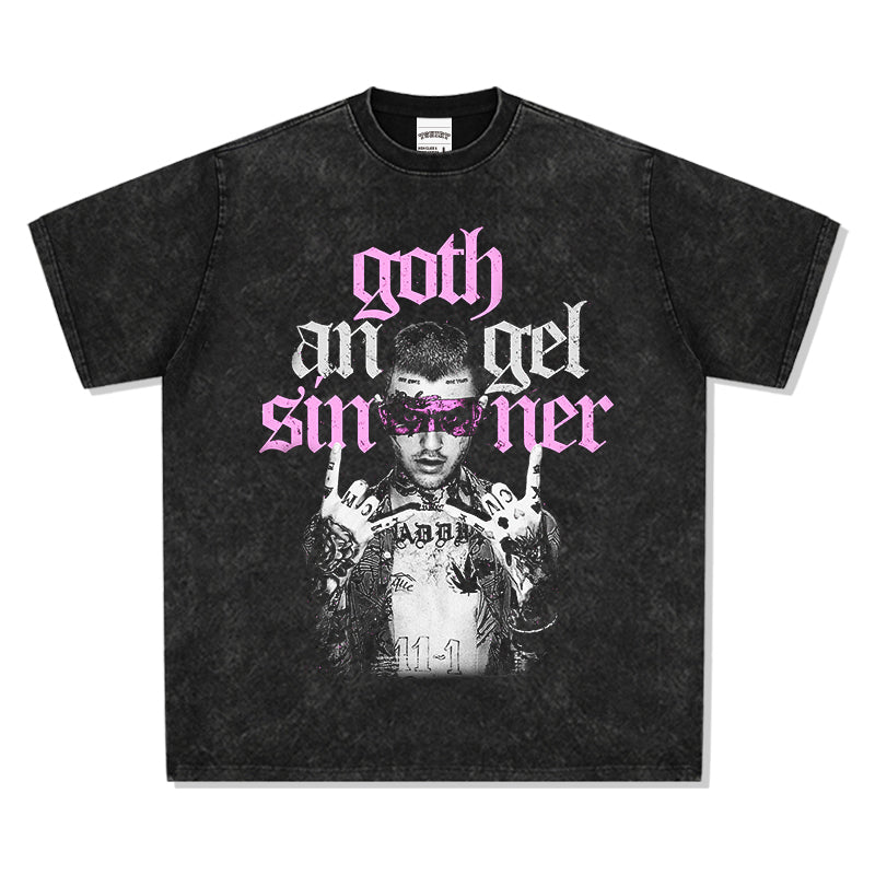 Goth Angel Sinner By Lil Peep Tee Hoodie, Sweatshirt | CoreVibeTees.com (Image 3)