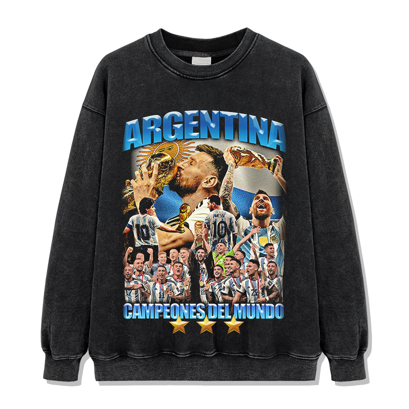Argentina "Campeones Del Mundo" Sweatshirt T-Shirts, Hoodie | CoreVibeTees.com (Image 2)
