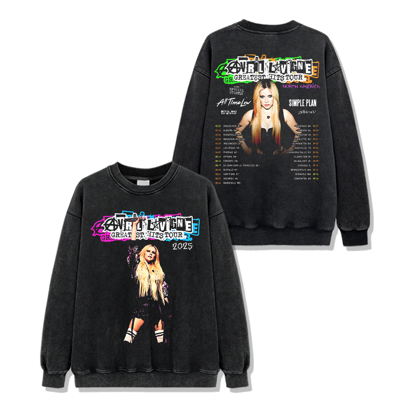 Avril Lavigne "Greatest Hits Tour 2025" Sweatshirt T-Shirts, Hoodie | CoreVibeTees.com (Image 2)