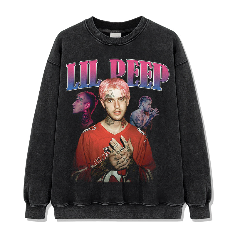 Lil Peep Sweatshirt Style001 T-Shirts, Hoodie | CoreVibeTees.com (Image 2)