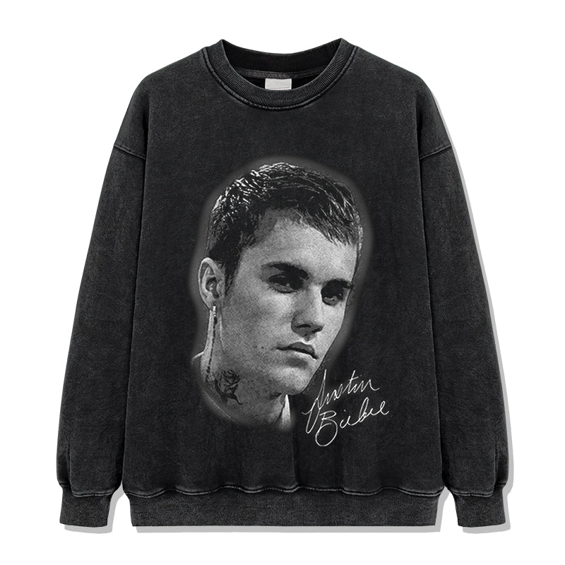 Justin Bieber Signature Sweatshirt T-Shirts, Hoodie | CoreVibeTees.com (Image 2)