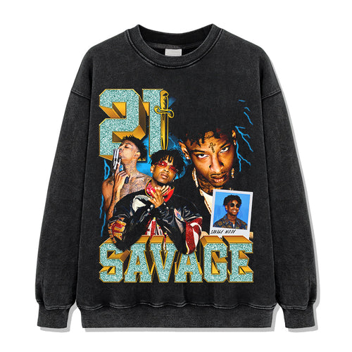 21 Savage Sweatshirt Style003 T-Shirts, Hoodie | CoreVibeTees.com (Image 2)