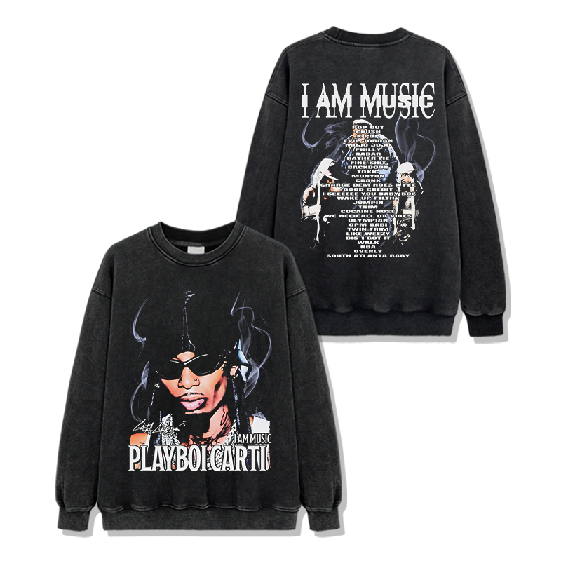 Playboi Carti "I Am Music" Sweatshirt Style005 T-Shirts, Hoodie | CoreVibeTees.com (Image 2)
