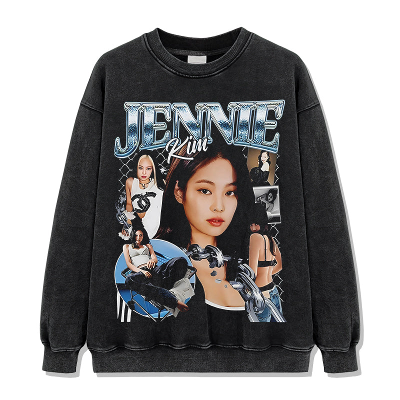 Jennie Kim Sweatshirt T-Shirts, Hoodie | CoreVibeTees.com (Image 2)