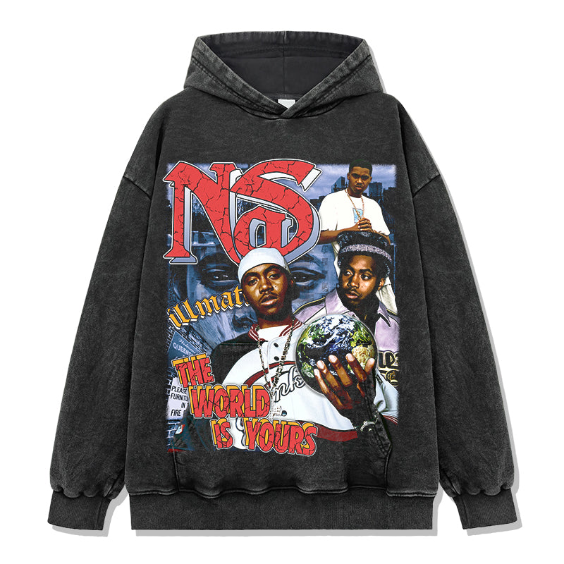 The World Is Yours By Nas Hoodie T-Shirts, Sweatshirt | CoreVibeTees.com (Image 2)
