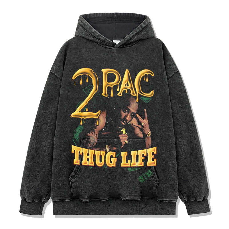 Thug Life By Tupac Shakur Hoodie T-Shirts, Sweatshirt | CoreVibeTees.com (Image 2)