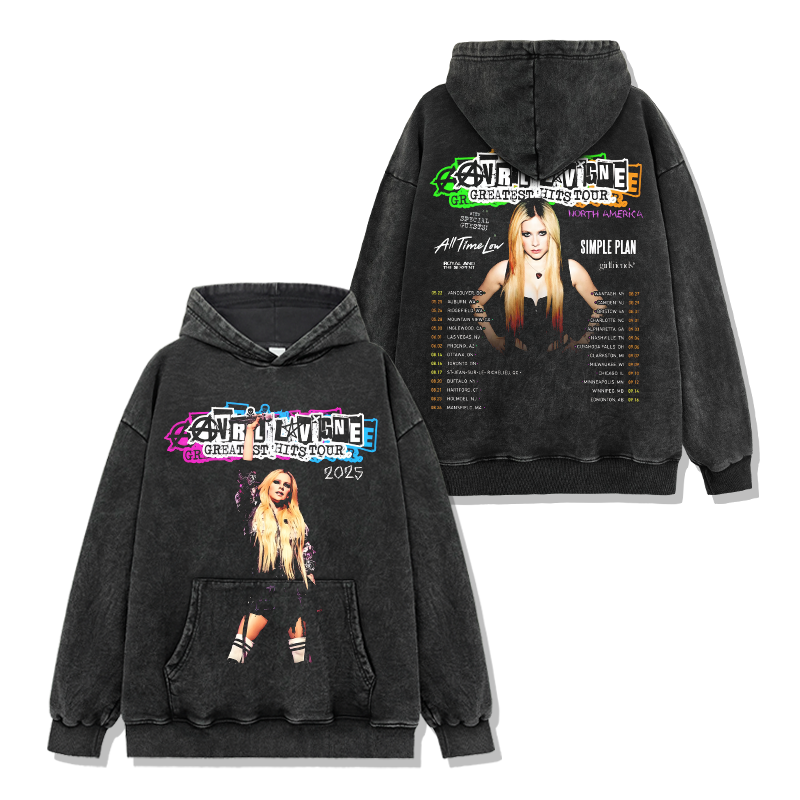 Avril Lavigne "Greatest Hits Tour 2025" Hoodie T-Shirts, Sweatshirt | CoreVibeTees.com (Image 2)