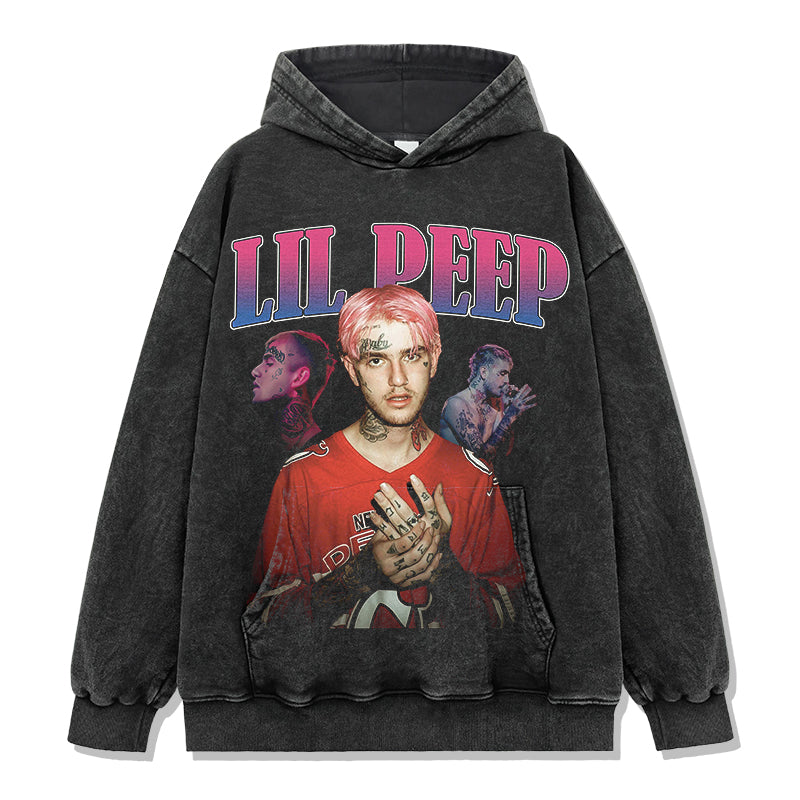 Lil Peep Hoodie Style001 T-Shirts, Sweatshirt | CoreVibeTees.com (Image 2)