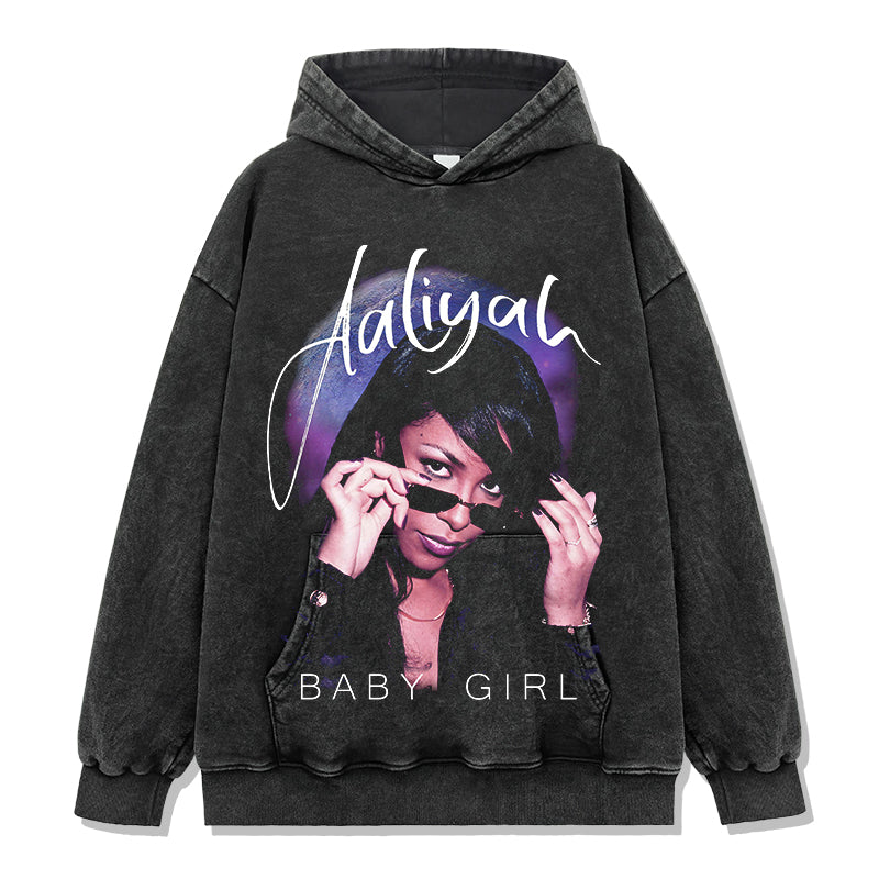 Baby Girl By Aaliyah Hoodie T-Shirts, Sweatshirt | CoreVibeTees.com (Image 2)