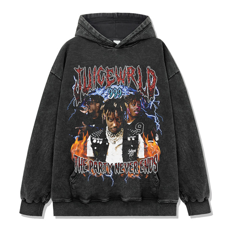 The Party Never Ends By Juice Wrld Hoodie T-Shirts, Sweatshirt | CoreVibeTees.com (Image 2)