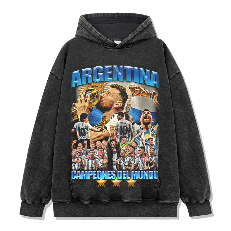 Argentina "Campeones Del Mundo" Hoodie T-Shirts, Sweatshirt | CoreVibeTees.com (Image 2)