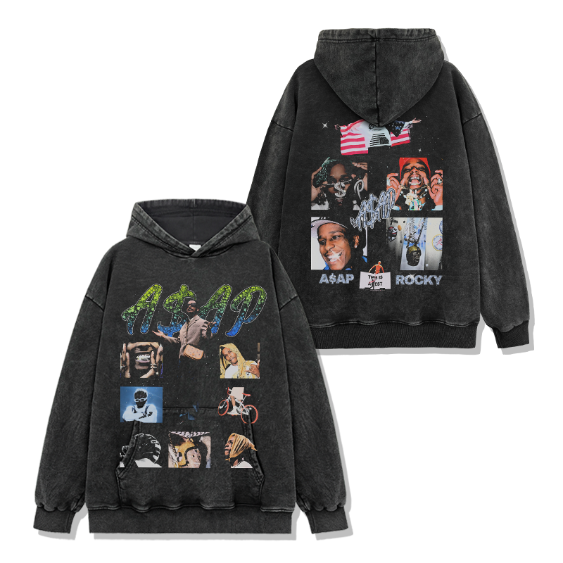Asap Rocky Back Design Hoodie T-Shirts, Sweatshirt | CoreVibeTees.com (Image 2)