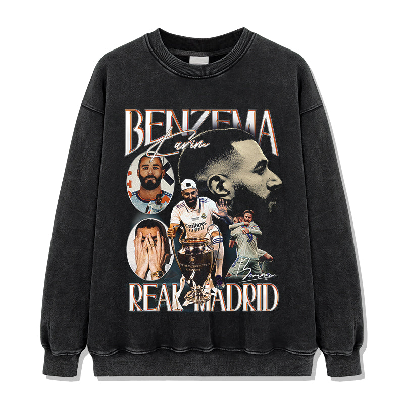 karim Benzema â€œSignatureâ€ Sweatshirt T-Shirts, Hoodie | CoreVibeTees.com (Image 2)