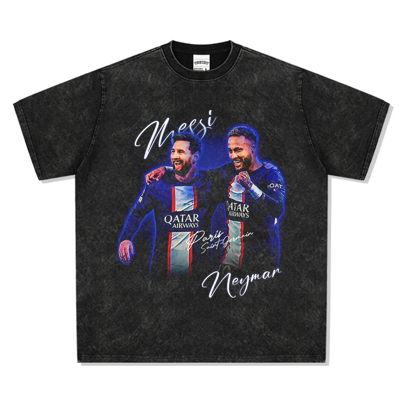 Messi, Neymar "Paris Saint-Germain" Tee Hoodie, Sweatshirt | CoreVibeTees.com (Image 3)