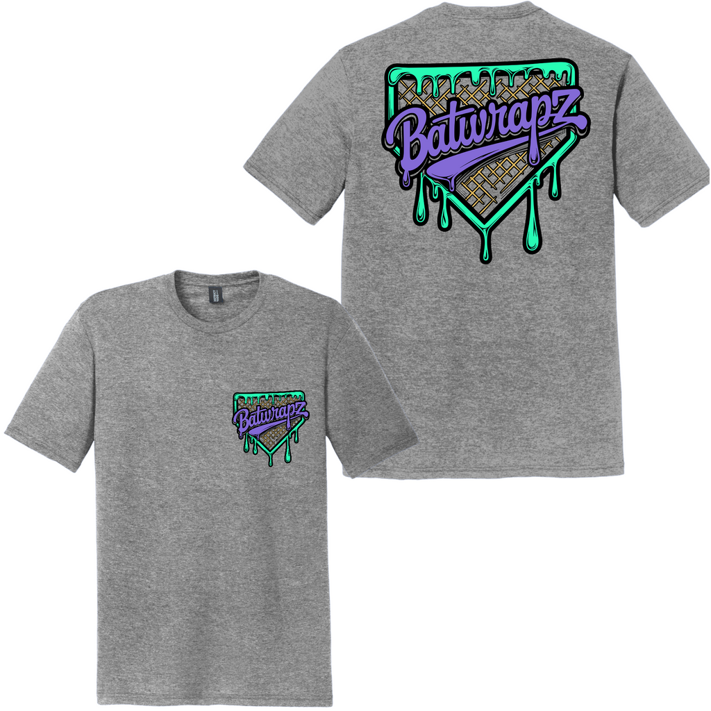 BatWrapz "Waffle" Youth Tee - Heather Gray Hoodie, Sweatshirt | CoreVibeTees.com (Image 1)