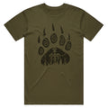 Bear Paw T-Shirt (Army Green) Hoodie, Sweatshirt | CoreVibeTees.com