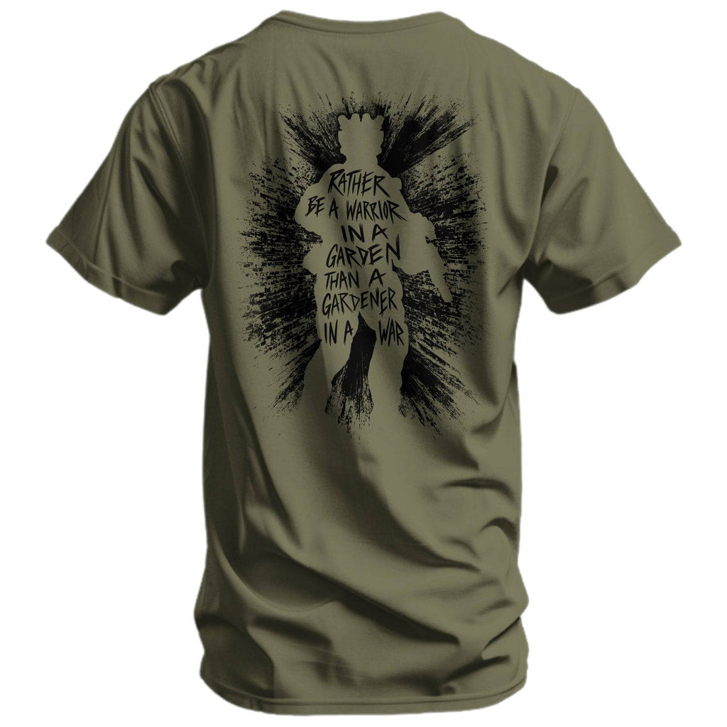 Rather Be A Warrior In A Garden Than A Gardener In A War Men's T-Shirt Hoodie, Sweatshirt | CoreVibeTees.com (Image 3)