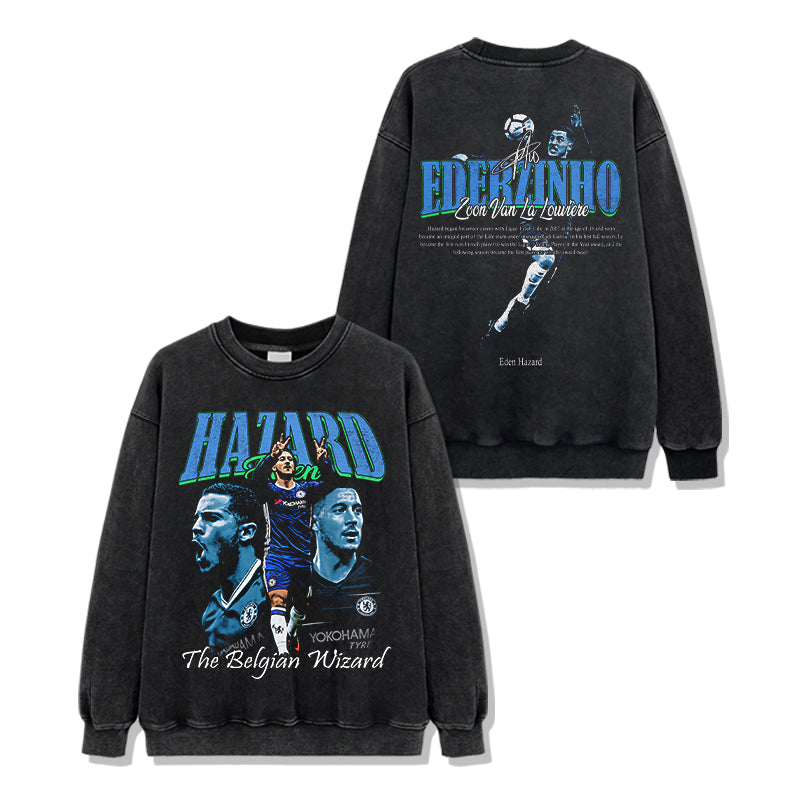Eden Hazard â€œThe Belgian WizardÂ Sweatshirt T-Shirts, Hoodie | CoreVibeTees.com (Image 2)