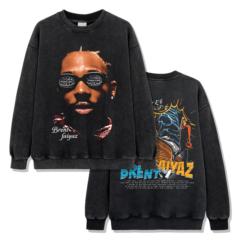 Larger than Life By Brent Faiyaz Sweatshirt T-Shirts, Hoodie | CoreVibeTees.com (Image 2)