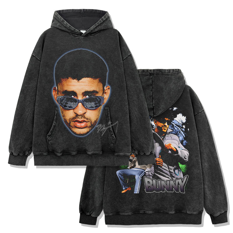 Bad Bunny Signature Hoodie T-Shirts, Sweatshirt | CoreVibeTees.com (Image 2)