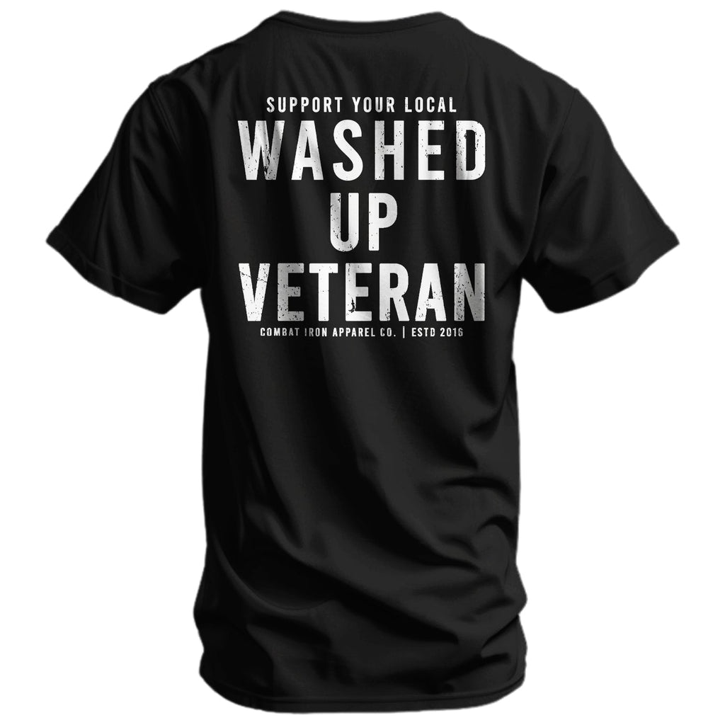 Washed Up Veteran Men's T-Shirt Hoodie, Sweatshirt | CoreVibeTees.com (Image 1)