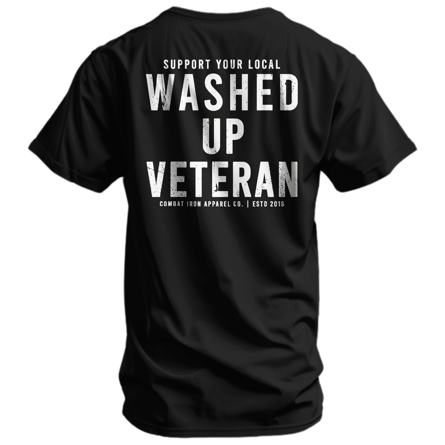 Washed Up Veteran Men's T-Shirt Hoodie, Sweatshirt | CoreVibeTees.com (Image 1)