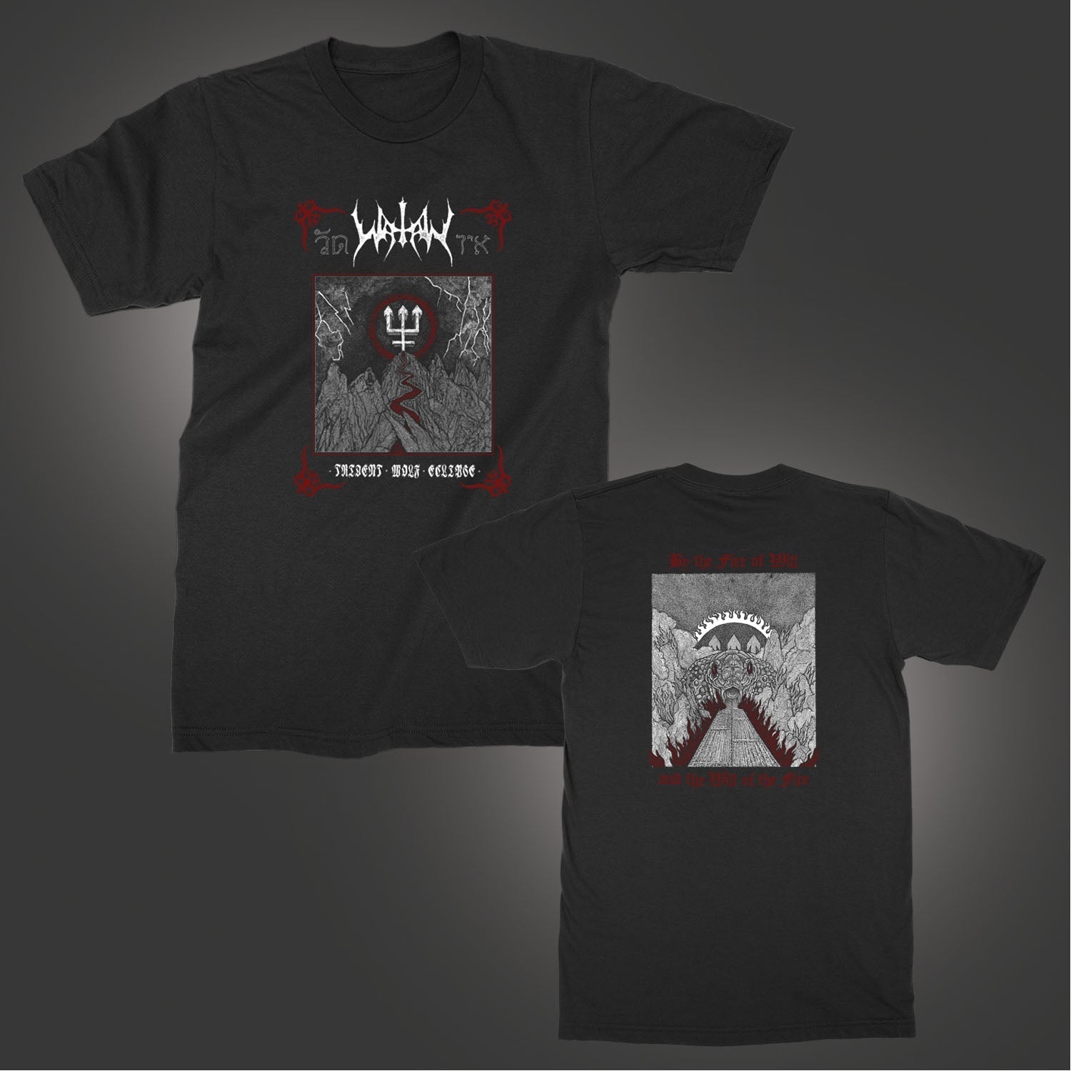 Trident Wolf Eclipse T-shirt (Black) Hoodie, Sweatshirt | CoreVibeTees.com