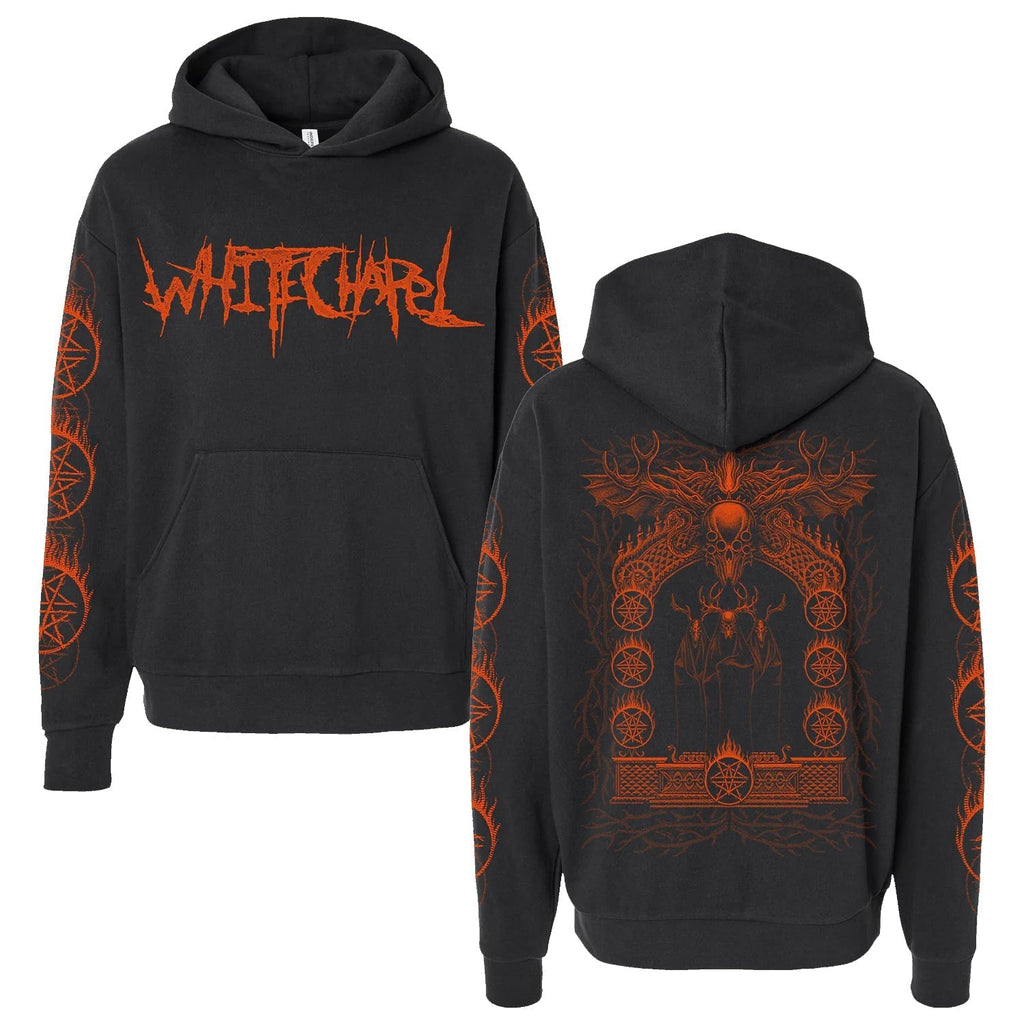 Flaming Cult Pullover Hoodie (Black) T-Shirts, Sweatshirt | CoreVibeTees.com (Image 1)