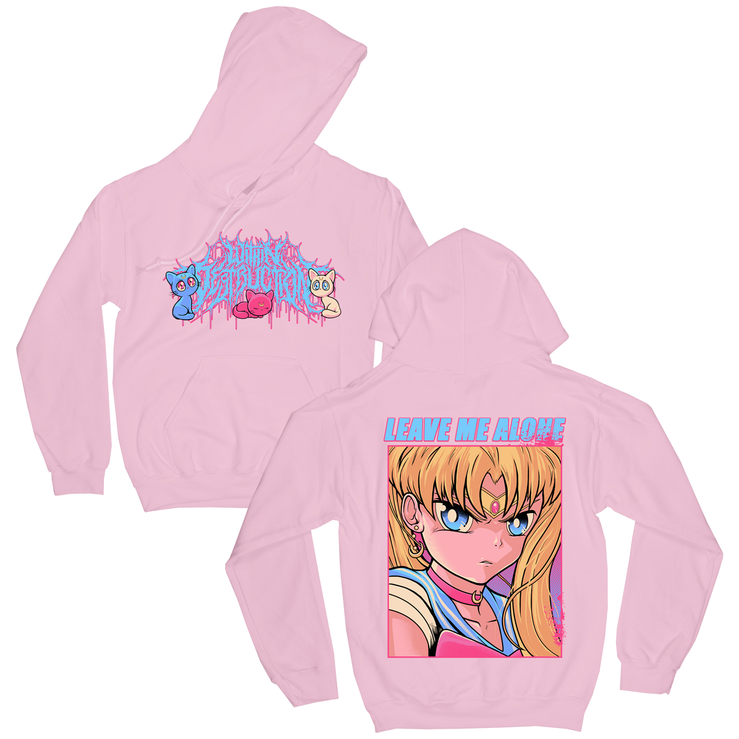 Sailor Moon Hoodie (Pink) T-Shirts, Sweatshirt | CoreVibeTees.com