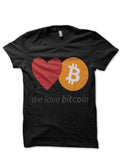We Love Bitcoin Black T-Shirt Hoodie, Sweatshirt | CoreVibeTees.com