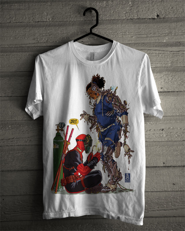 Deadpool White Tee Style002 Hoodie, Sweatshirt | CoreVibeTees.com