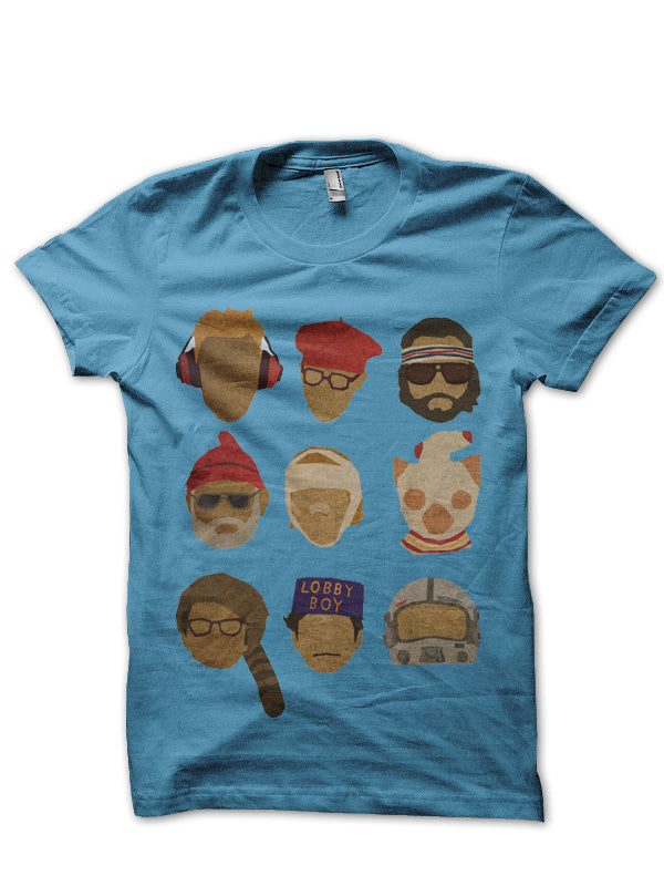 Wes Anderson Light Blue T-Shirt Hoodie, Sweatshirt | CoreVibeTees.com