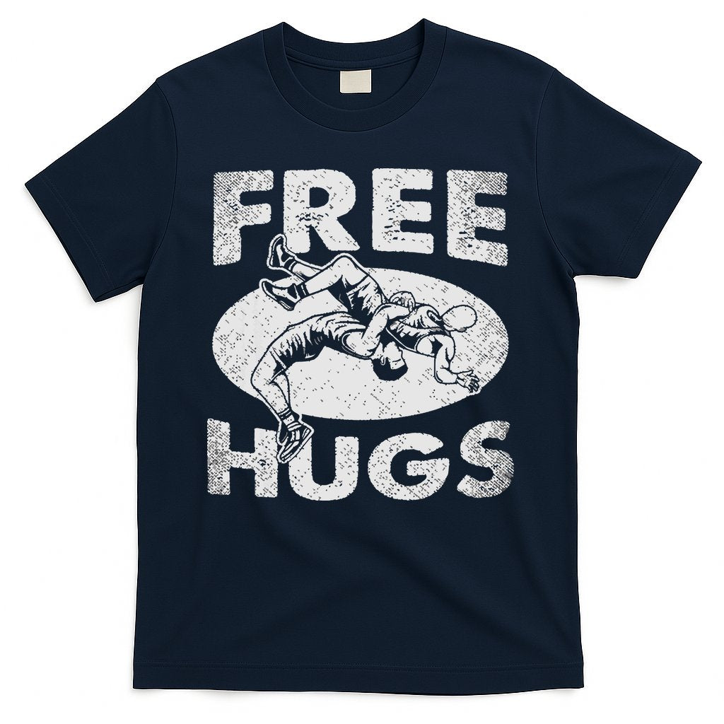 Wrestling Funny Free Hugs Wrestling T-Shirt Hoodie, Sweatshirt | CoreVibeTees.com