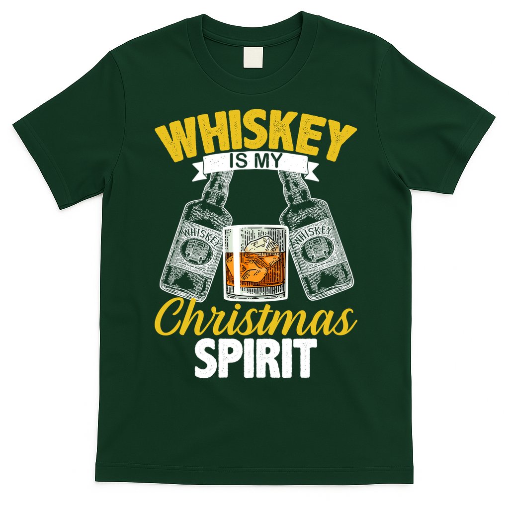Whiskey Is My Christmas Spirit T-Shirt Hoodie, Sweatshirt | CoreVibeTees.com