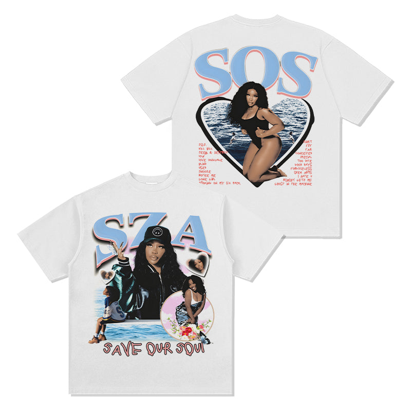 Sza â€œsave Our Soulsâ€ Tee Hoodie, Sweatshirt | CoreVibeTees.com (Image 2)