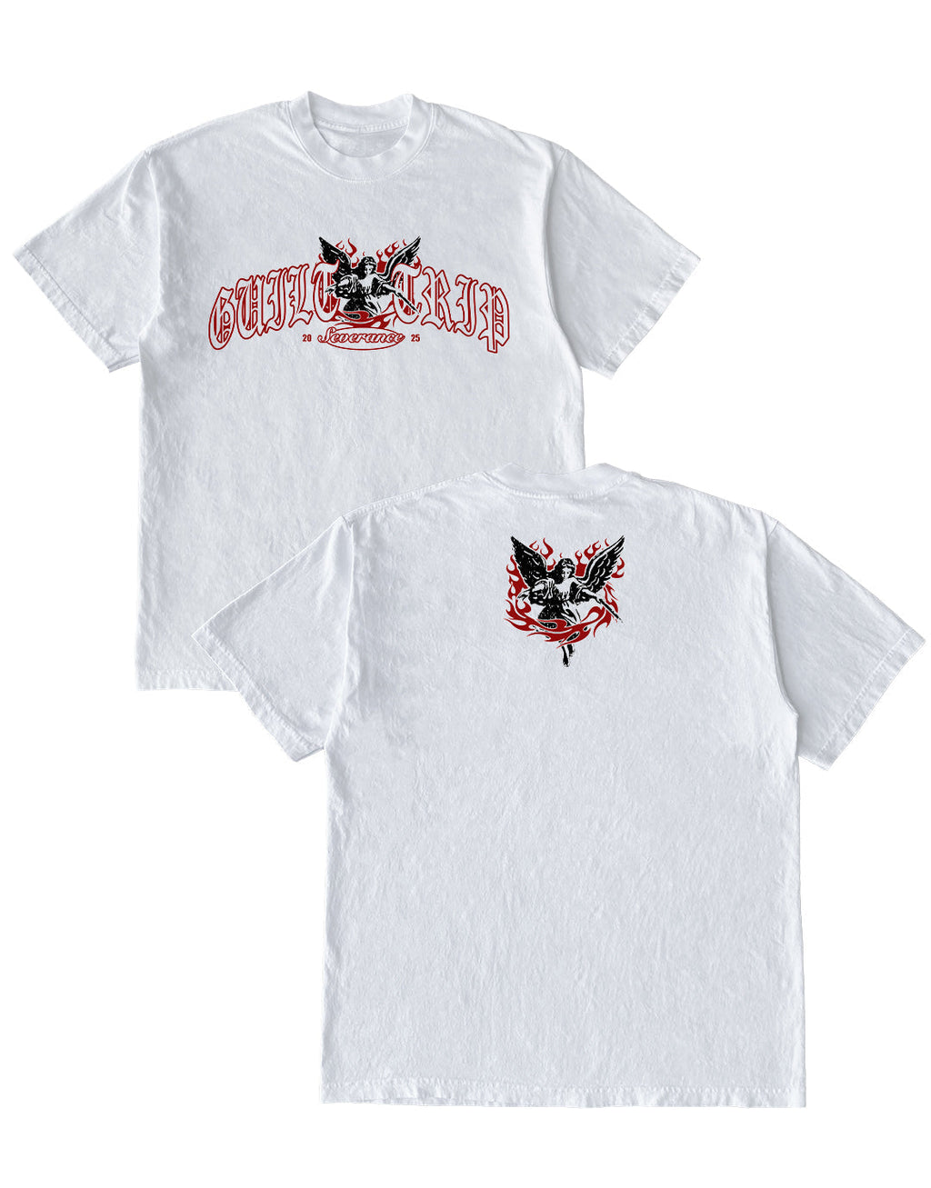 Guilt Trip - Old English Angel T-Shirt Hoodie, Sweatshirt | CoreVibeTees.com
