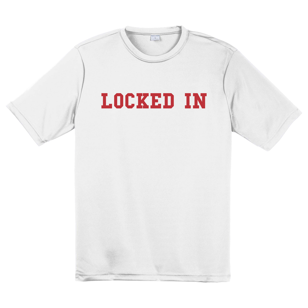 Davis Clarke - Locked In Performance T-Shirt (Red Print) Hoodie, Sweatshirt | CoreVibeTees.com