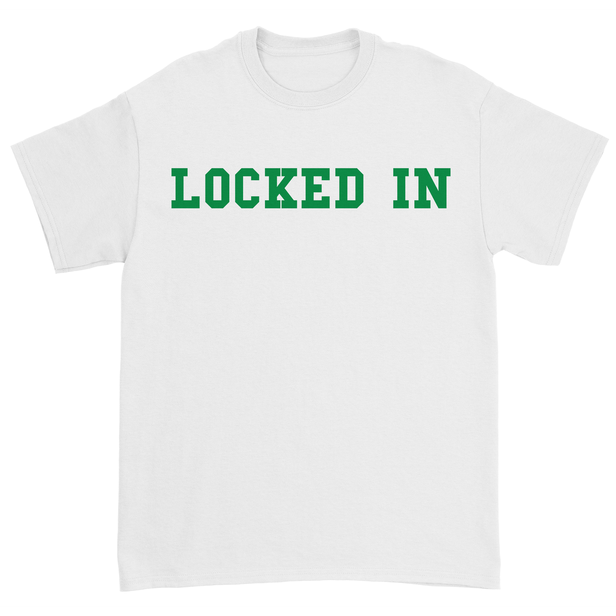 Davis Clarke - Locked In T-Shirt (Green Print) Hoodie, Sweatshirt | CoreVibeTees.com (Image 2)